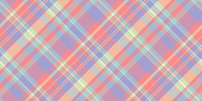 Pastel diagonal plaid pattern. Perfect for textile design, website backgrounds, or stationery. Subtle, soft colors create a calming, feminine aesthetic. Ideal for spring or summer projects. vector