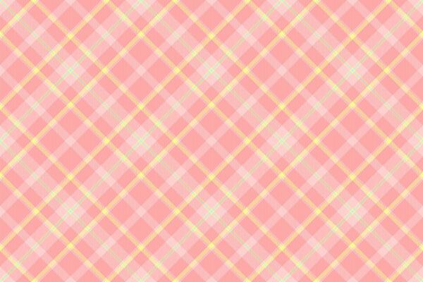 Soft pastel pink and yellow plaid pattern. Ideal for textile designs, wallpapers, and website backgrounds. This delicate, seamless texture evokes feelings of femininity, sweetness, and springtime.