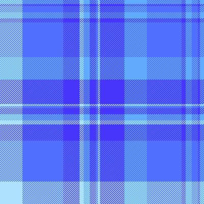 Vibrant blue plaid pattern. Perfect for textile designs, website backgrounds, or fashion projects. This seamless texture offers a modern, stylish feel, conveying calmness and sophistication.