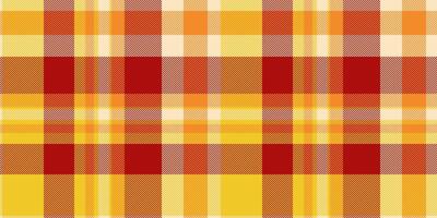 Vibrant autumnal plaid pattern in warm yellows, oranges, and reds. Perfect for fallthemed designs, textile prints, website backgrounds, or any project needing a cheerful, rustic feel. vector