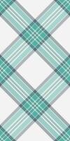 Elegant teal and white plaid pattern. Perfect for textile design, website backgrounds, or crafting projects. Subtle texture adds visual interest. vector
