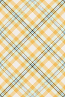 Ornate plaid background seamless, fibrous check pattern. Outfit fabric tartan textile texture in amber and white colors.