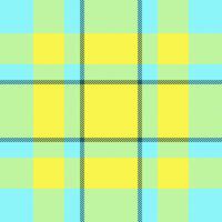 Vibrant yellow and light blue plaid pattern. Perfect for textile design, website backgrounds, or cheerful branding. This cheerful, seamless texture evokes feelings of optimism and summer. vector