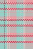 Elegant pastel pink and teal plaid pattern. Perfect for textile design, fashion, wrapping paper, or website backgrounds. This soft, romantic texture evokes feelings of comfort and style. vector
