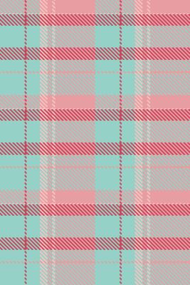 Elegant pastel pink and teal plaid pattern. Perfect for textile design, fashion, wrapping paper, or website backgrounds. This soft, romantic texture evokes feelings of comfort and style.