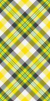 Vibrant yellow, green, and gray plaid pattern. Perfect for textile designs, fashion, websites, and branding. This bold, geometric design evokes feelings of energy and optimism. vector