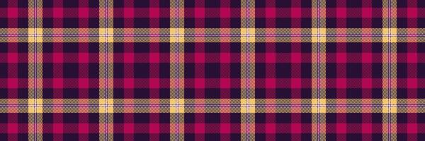 Vibrant pink and dark purple plaid pattern. Perfect for textile design, fashion, website backgrounds, or scrapbooking projects. This seamless texture offers a bold, stylish aesthetic. vector