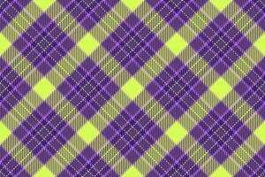 Vibrant lime green and purple plaid pattern. Perfect for textile design, fashion, or web backgrounds. vector