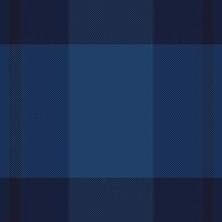 Sophisticated navy blue plaid pattern. Elegant geometric texture ideal for website backgrounds, textile designs, or fashion projects. vector