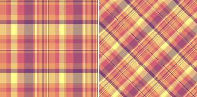 Colorful plaid pattern set, ideal for backgrounds, textures, or textile designs. Represents warmth, comfort, classic style. Versatile for web or print. vector