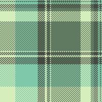 Subtle mint green and olive green plaid pattern. Elegant, versatile design perfect for textiles, apparel, website backgrounds, or stationery. Evokes feelings of calmness and sophistication. vector