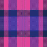 Vibrant pink and purple plaid pattern. Perfect for textile design, fashion, websites, or branding. This bold, geometric textile texture offers a modern and stylish aesthetic. vector