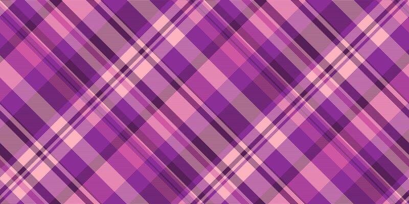 Elegant diagonal plaid pattern in shades of purple and pink. Perfect for textile design, fashion, websites, and branding. This textured background evokes feelings of warmth and sophistication.