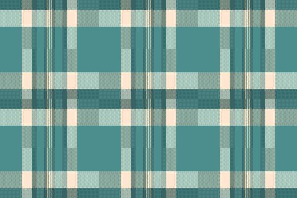 Elegant teal and cream plaid pattern. Perfect for textile design, website backgrounds, or fashion projects.