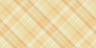 Kitchen background texture fabric, table cloth seamless textile pattern. Event check tartan plaid in light and amber colors. vector