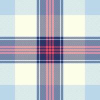 Elegant pastel plaid pattern in soft blues, creams, and coral. Perfect for textile design, website backgrounds, or scrapbooking projects. Evokes a feeling of calm and sophistication. vector