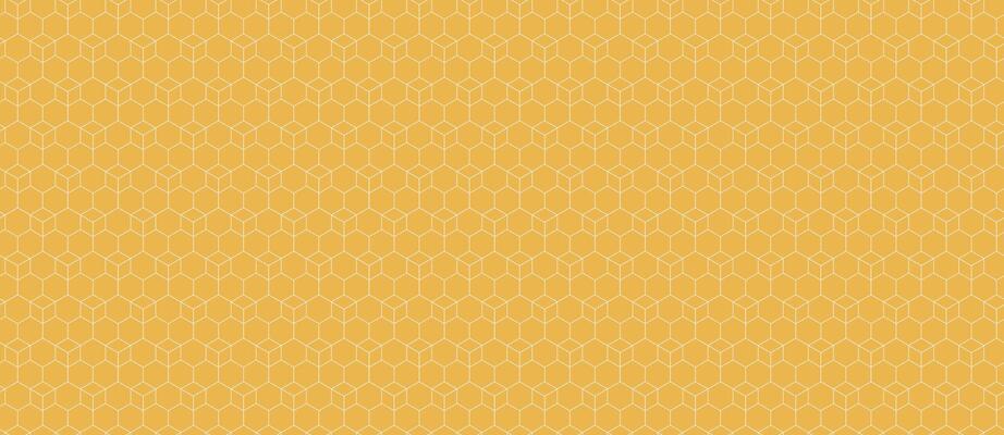 Abstract honeycomb pattern in golden yellow. Perfect for backgrounds, textures, or website design, evoking themes of nature, order, and community.