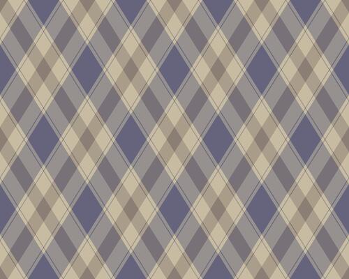 Elegant muted plaid pattern in beige and purple hues. Perfect for textile design, website backgrounds, or wrapping paper. This seamless texture offers a sophisticated and timeless aesthetic.