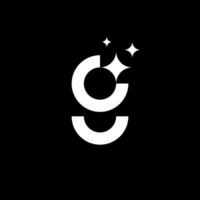 Letter G star or G shining or G cleaning logo concept vector