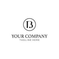 Simple BL Logo Icon Initials Concept vector