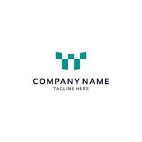 Simple Fort TTT Logo Initials Concept vector