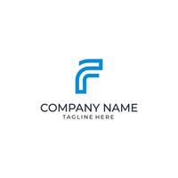 Simple FR Logo Icon Initials Concept vector