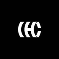 Monogram letter IHC or HC logo concept vector
