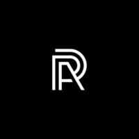 Simple PRA or RPA logo initials Icon Concept vector