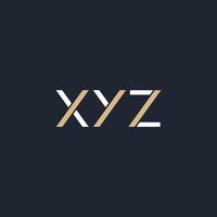 simple design XYZ letter for branding vector