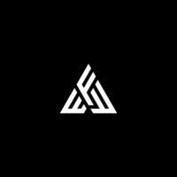 simple letter AF or FA with triangle logo concept vector