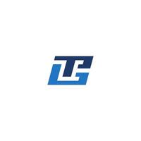 simple letter TGP or GPT or GTP logo concept vector