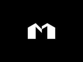 Monogram Letter M building or M property logo concept vector