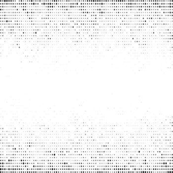 Halftone grunge texture. Comic style grain background. Pop art faded textured frame. Speckle gradient effect. Dotted particles pixelated print wallpaper vector