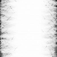 Halftone grunge texture. Comic style grain background. Pop art faded textured frame. Speckle gradient effect. Dotted particle print wallpaper. Pixelated backdrop vector