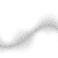 Grain wave texture background. Black noise dots wavy shape. Curve noise dotwork pattern. Abstract grunge stipple banner. Dotted stochastic noise effect vector