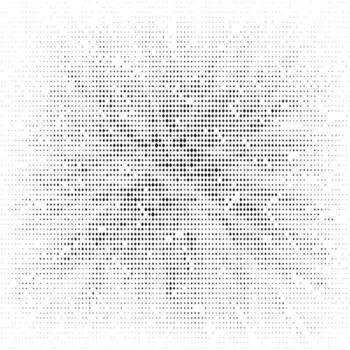 Halftone grunge texture. Comic style grain background. Pop art faded textured frame. Speckle gradient effect. Dotted particle wallpaper. Pixelated backdrop vector