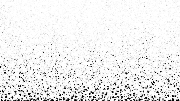 Grunge speckle texture. Dirty particles faded frame. Grungy splashed particles wallpaper. Speckle gradient effect. Splattered particles, splashes, drop wallpaper. Distress grain background vector