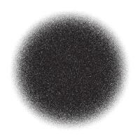 Grain circle gradient. Stippled round shape. Radial stochastic dotwork texture. Random grunge noise background. Black dots sphere element vector