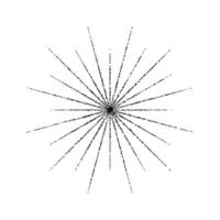 Dotted grain star with beams. Black stipple ray sparkle. Textured flare shape. Abstract burst explosion. Halftone noise spark. Stochastic figure. vector