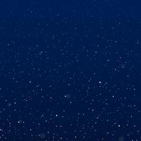 Snowfall at night. Falling snowflakes on dark background. Galaxy stars on night sky. Splattered particles, dots, specks, splashes, drops, spray texture. vector