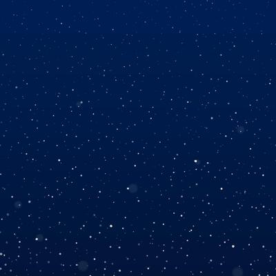Snowfall at night. Falling snowflakes on dark background. Galaxy stars on night sky. Splattered particles, dots, specks, splashes, drops, spray texture.