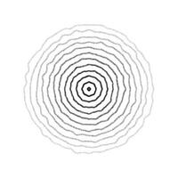 Texture concentric ripple circles set. Sonar or sound wave rings collection. Epicentre, target, radar icon concept. Radial signal or vibration elements. vector
