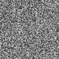 Seamless pixelated tv noise texture. White noise signal grain. Television screen interferences and glitches. Grange background vector
