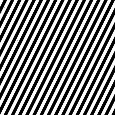Diagonal grunge stripes seamless pattern. Textured slanted lines background. Abstract linear ornament wallpaper. Black and white surface.