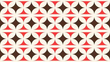 Abstract retro geometric seamless pattern. Decorative mid-century ornament background. Retro vintage design for wallpapers, textile, fabric. vector
