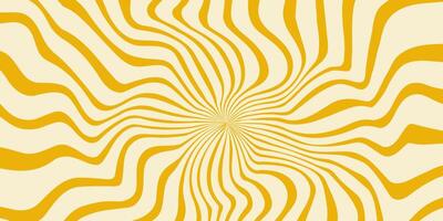 Trippy radial burst background. Psychedelic spiral wavy wallpaper. Linear sunburst swirl. Twisted and distorted curly texture. vector