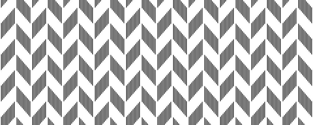 Herringbone seamless pattern. Black and white chevron background. Repeating zigzag texture with lines. Textile fabric print design swatch. wallpaper template