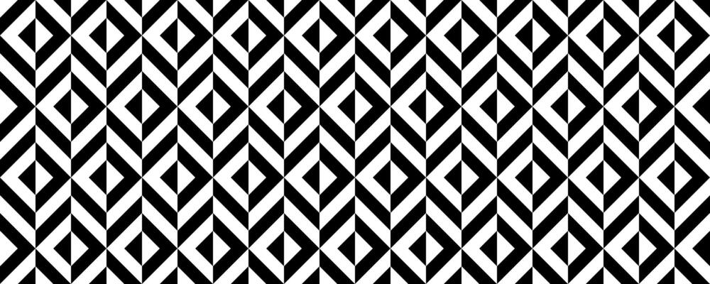 Seamless geometric rhombus pattern. Black and white ethnic diamond background. Decorative lattice ornament background. Modern textile fabric design template swatch. Contemporary wallpaper