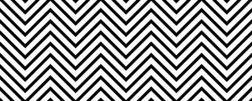 Zig zag seamless pattern. Black and white herringbone ornament background. Repeating chevron motif texture with diagonal lines. Textile design template swatch. vector