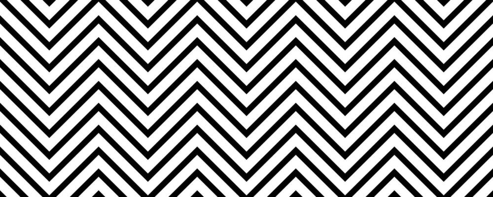 Zig zag seamless pattern. Black and white herringbone ornament background. Repeating chevron motif texture with diagonal lines. Textile design template swatch.